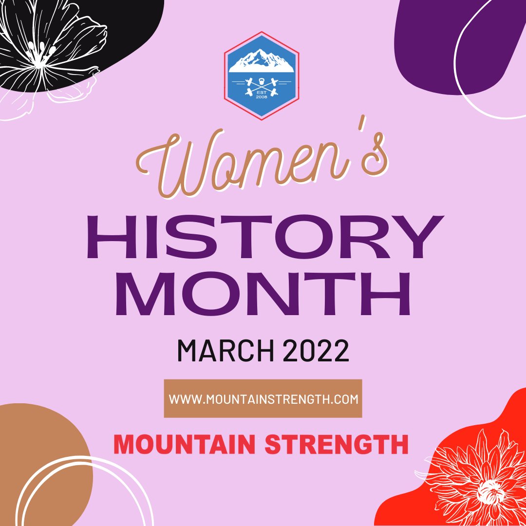 The Women of Mountain Strength are an especially impressive group. They're strong, bold, courageous, loving, intelligent, and supportive of one another. 

Let's continue to celebrate each other. March is Women's History Month!  PR's count as history, right?