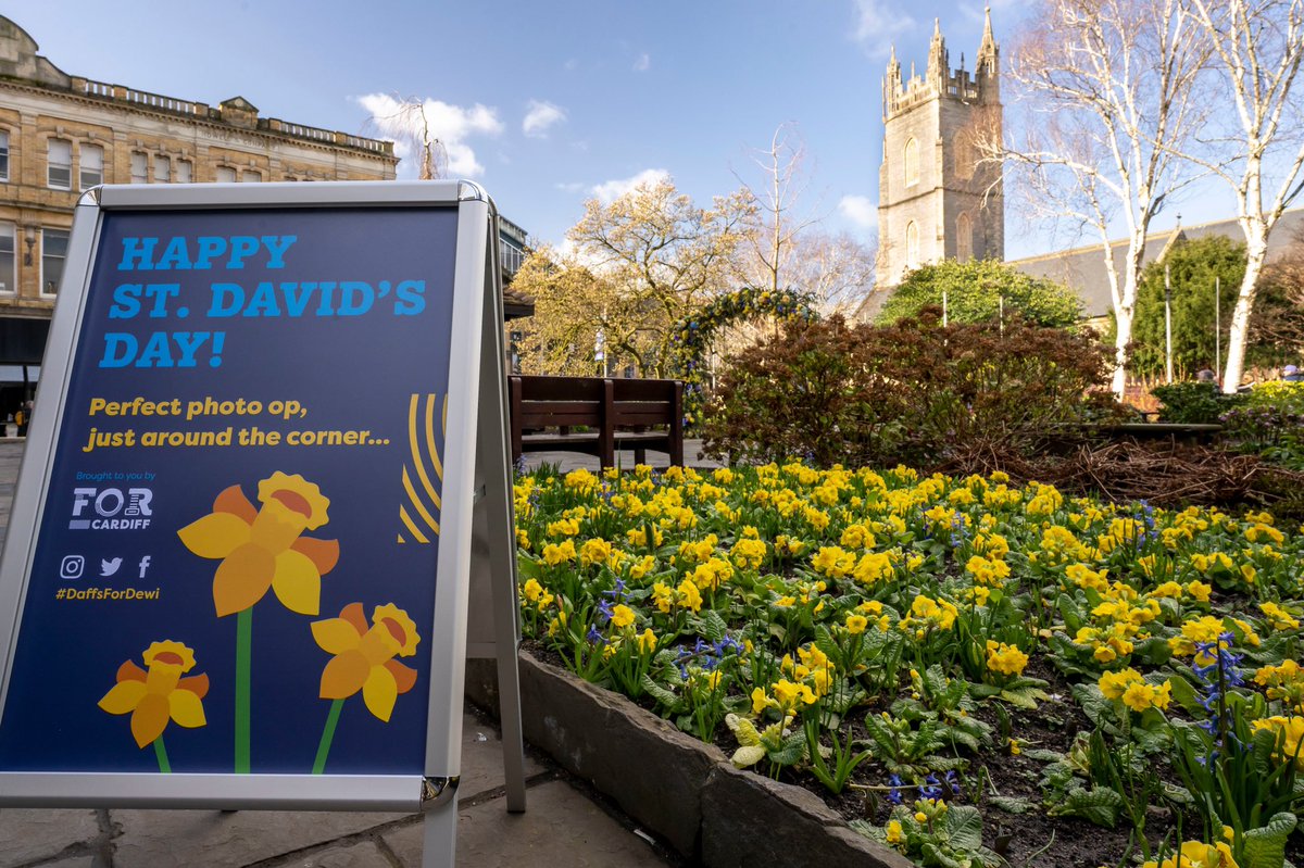 ILovesTheDiff's tweet photo. Happy St David’s Day. At midday today, @FOR_Cardiff will be giving away wild flower seeds and greeting cards at their daffodil arch in St John's Gardens. Till 2pm. #DyddGwylDewiHapus #Ad #Cardiff https://t.co/9WX7owKGKZ