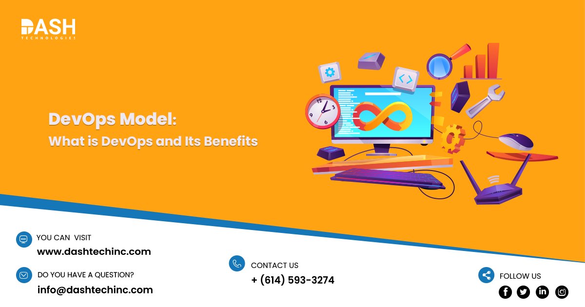 dashtechinc's tweet image. #DevOpsModel: What is #DevOps and Its Benefits!
#DashTechnologies offers DevOps services to companies throughout the world. We have a DevOps team with years of experience. Are you interested in adopting the DevOps culture model? Let’s connect bit.ly/340CApd