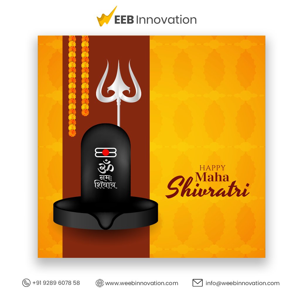 webinnovation2's tweet image. I wish the glory of Shiva Shankar uplift your soul and banish all your troubles. Happy Maha Shivratri.
#shivratri #shiv #digitalagency #marketingagency #webdevelopment #websitebuilder