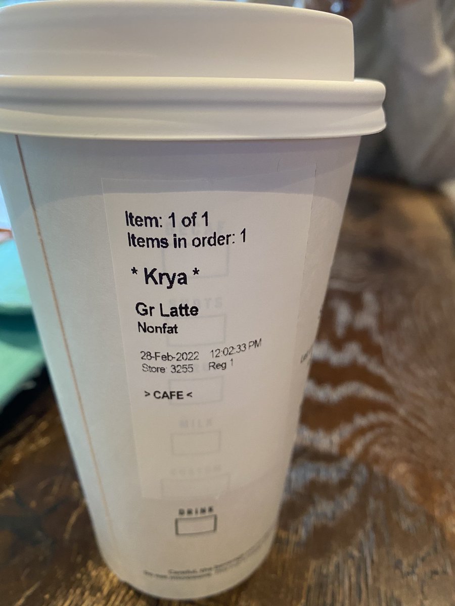 Yes, Starbucks nailed it again.
Please note that I spelled my name in alpha-charlie-tango format.
Barista: What name should I put on the drink?
Me: Priya (Starbucks is the only place I shorten my name).
P as in Peter, R as in Romeo, I as in India, Y as in Yankee, A as in alpha.
