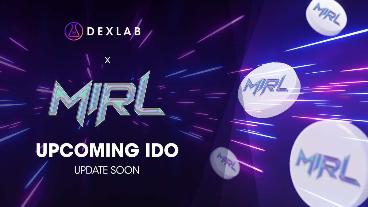 Dexlab_official's tweet photo. Dexlab is thrilled to announce the new upcoming #IDO of $MIRL 😎

@mirlnft, first decentralized FashionFi project bringing fashion industry such as designer, artist, #NFT, and real-world wearables, all together into the #metaverse

Can't wait to show Mirl to Dexlab community‼️ https://t.co/mnRj0uMeb5