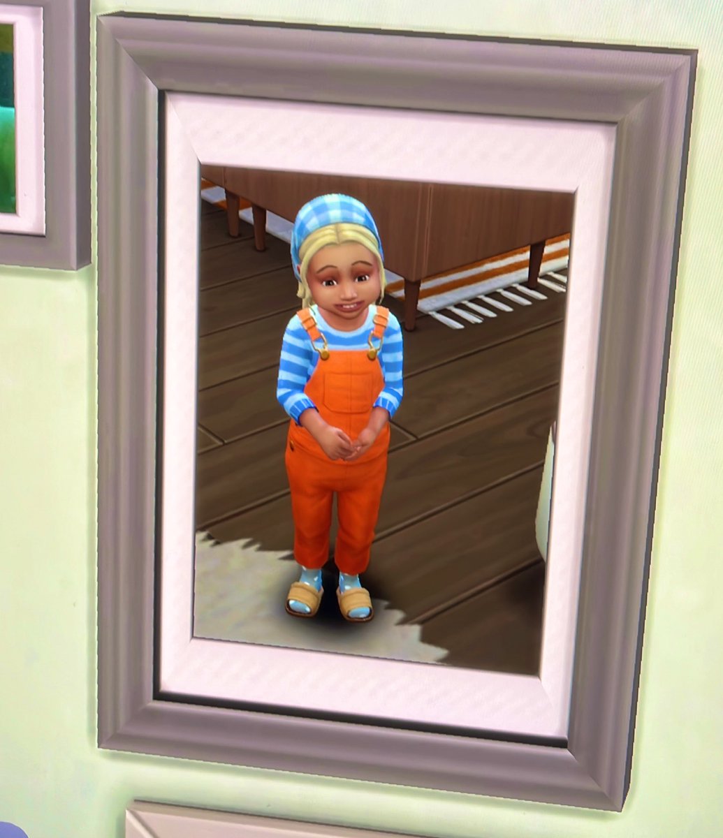 meagankart's tweet photo. Little toddler sim named clementine. She’s so cuteee 🤙 also i figured out pictures finally in game #Sims4 #TheSims4 #TheSims #Sims #ShowUsYourSims https://t.co/GquZmLhi0k