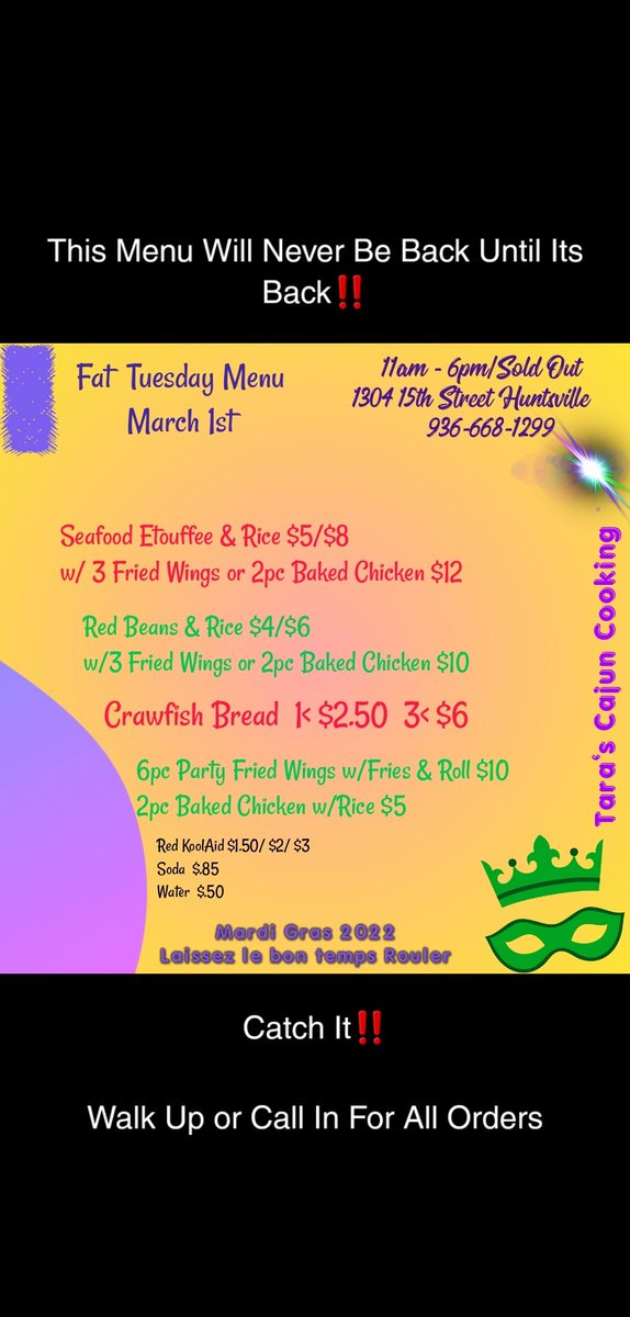 TarasCajunCookn's tweet photo. Mardi Gras 2022 https://t.co/e4jw8eRPXv