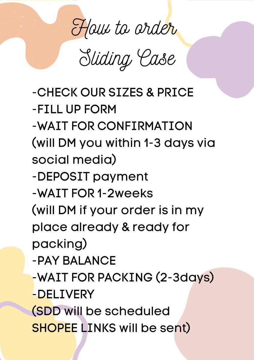BTSFanKitPH's tweet photo. Sliding Case info! :) https://t.co/5mQG4DLWFJ