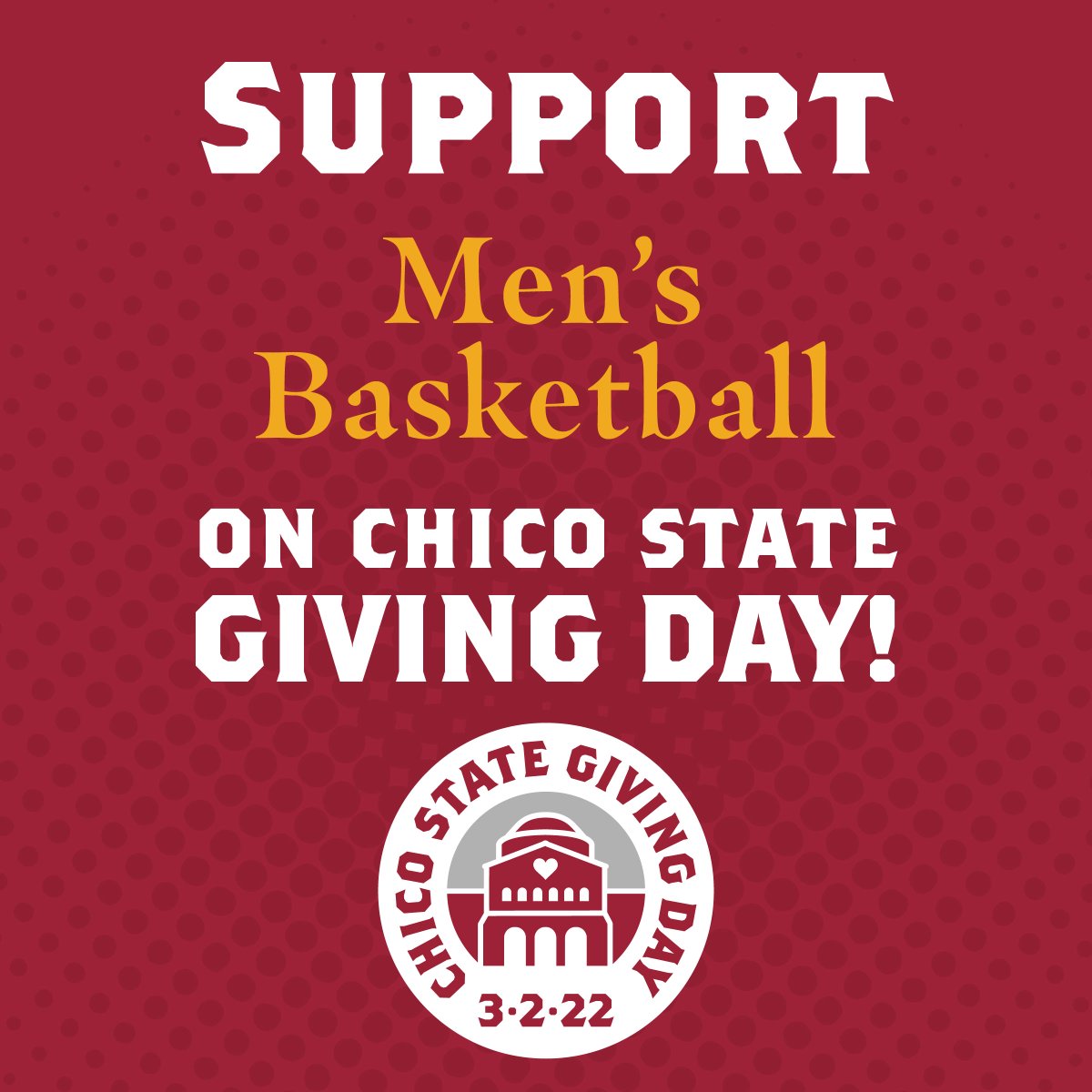 CHICOmbb's tweet photo. Giving Day is Wednesday! Please consider supporting the Men's Basketball program!

#WildcatFamily https://t.co/hp2nZJVgoA