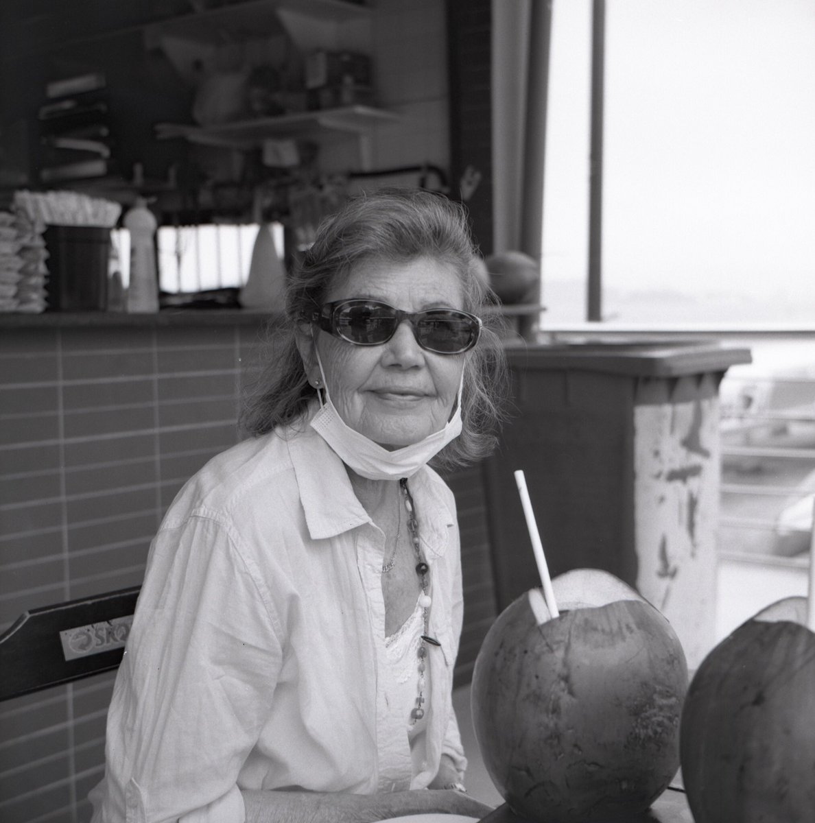 schlupp_stephan's tweet photo. @o_rennis Grandma enjoying some coconut water. 
-Camera: Rolleimagic II. 
-lens: Schineider Kreuznach Xenar.
-film: Shanghai GP3 ISO 100. https://t.co/v1t6wiQJfD