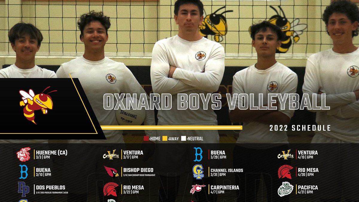 2022 Oxnard Boys Volleyball Schedule
<a href="/OxnardVB/">Oxnard HS VB</a> 

<a href="/RichardUrias/">Asst. Supt. Business Services - Oxnard Union</a> <a href="/vcspreps/">VCS Preps</a> <a href="/TheAcornSports/">Acorn Sports</a>  <a href="/latsondheimer/">eric sondheimer</a> <a href="/ohs_jackets/">Oxnard High School</a> <a href="/OxnardHSASB/">Oxnard High's ASB</a>