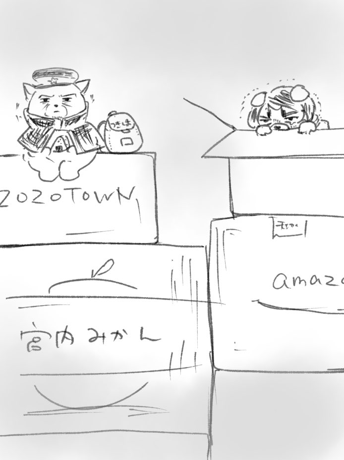 発送中のふぉぜちゃん。 