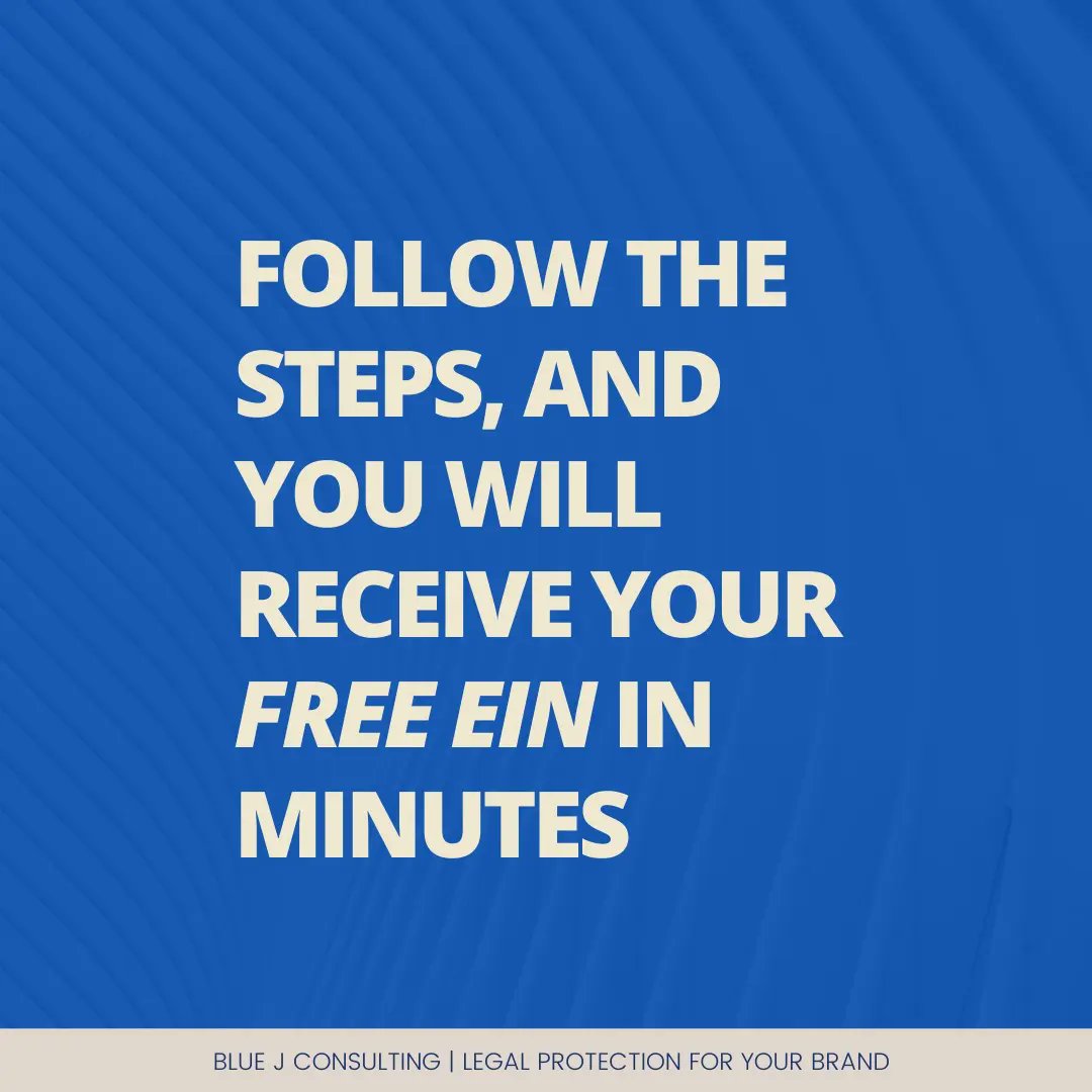 consultbluej's tweet photo. File today for your free Employer Identification Number (EIN). This number serves as a mask identifier that you would use when you conduct business! 🤗 https://t.co/Anbd71qoRD