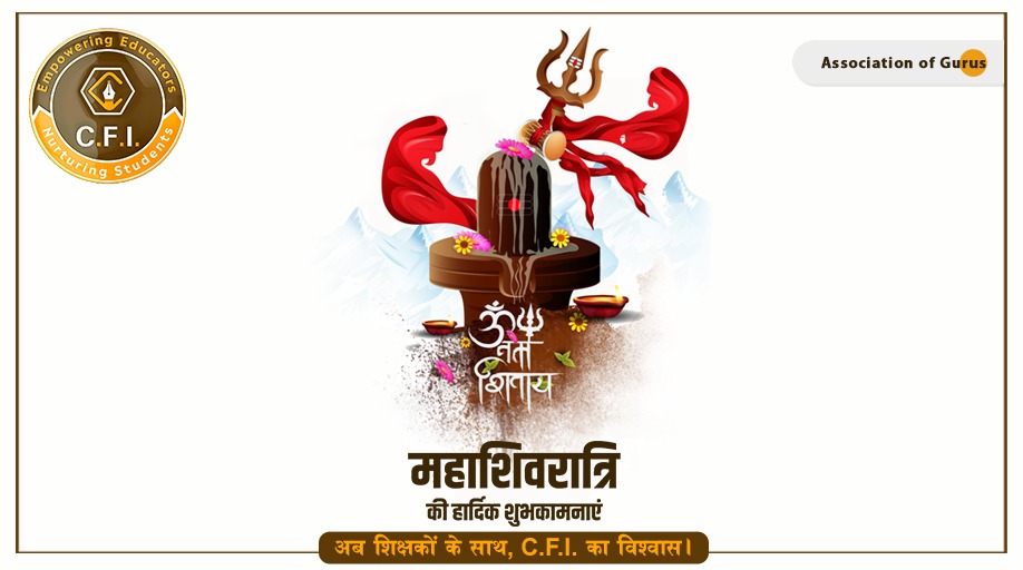 CFIorganisation's tweet photo. Maha Shivratri is one of the most auspicious festivals of Hindus and is dedicated to Lord Shiva. #Mahashivratri 
Happy Maha #shivratri to All my friends.... https://t.co/L3TNSUxmN7