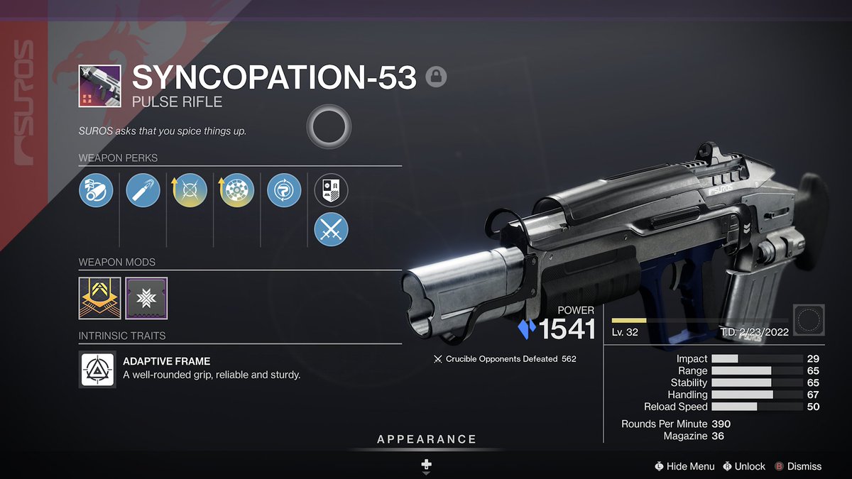 I crafted a pulse rifle.