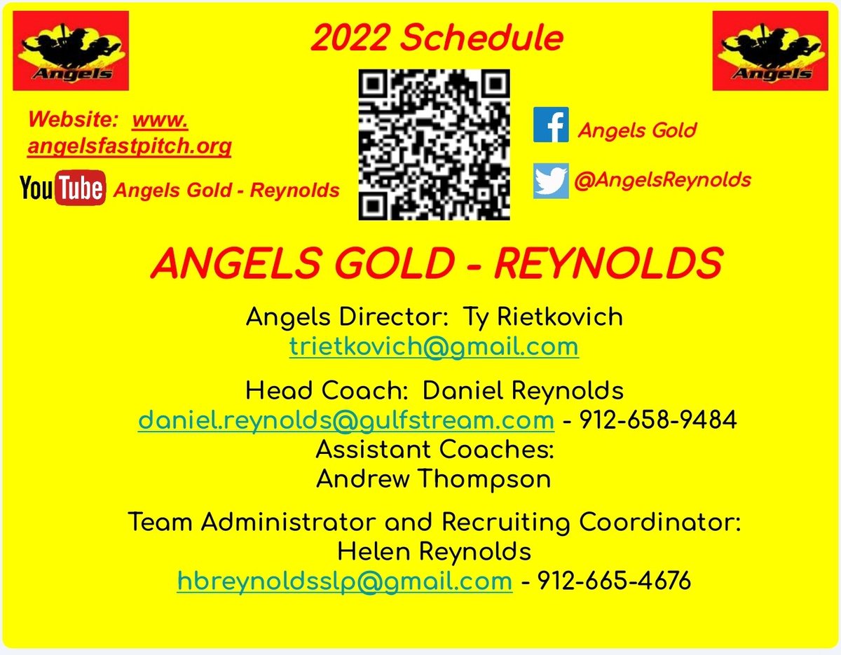 Angels Gold-Reynolds (@angelsreynolds) on Twitter photo Updated schedule
Looking forward to an amazing season!!!
<a href="/USCBSoftball/">Sand Shark Softball</a>
<a href="/CodeeYeske/">Codee Yeske</a>
<a href="/a_owen4/">Alison Owen Yeske</a>
<a href="/mga_softball/">Middle Georgia State Softball</a>
<a href="/GrizzlyCoachKat/">Kat Ihlenburg</a>
<a href="/MikeDavo17/">MIKE DAVENPORT</a>
<a href="/Coach_MGriff/">Coach Griff</a>
<a href="/CofCSoftball/">Charleston Softball</a>
@GC_Sball
<a href="/gaston_softball/">Gaston Softball</a>
<a href="/southGAstate/">South Georgia State</a>
<a href="/GaSouthwestern/">Georgia Southwestern</a>
<a href="/KSUOwlsSB/">Kennesaw State Softball</a>
<a href="/egscsoftball/">East Georgia State College Softball</a> Updated schedule
Looking forward to an amazing season!!!
<a href="/USCBSoftball/">Sand Shark Softball</a>
<a href="/CodeeYeske/">Codee Yeske</a>
<a href="/a_owen4/">Alison Owen Yeske</a>
<a href="/mga_softball/">Middle Georgia State Softball</a>
<a href="/GrizzlyCoachKat/">Kat Ihlenburg</a>
<a href="/MikeDavo17/">MIKE DAVENPORT</a>
<a href="/Coach_MGriff/">Coach Griff</a>
<a href="/CofCSoftball/">Charleston Softball</a>
@GC_Sball
<a href="/gaston_softball/">Gaston Softball</a>
<a href="/southGAstate/">South Georgia State</a>
<a href="/GaSouthwestern/">Georgia Southwestern</a>
<a href="/KSUOwlsSB/">Kennesaw State Softball</a>
<a href="/egscsoftball/">East Georgia State College Softball</a>
