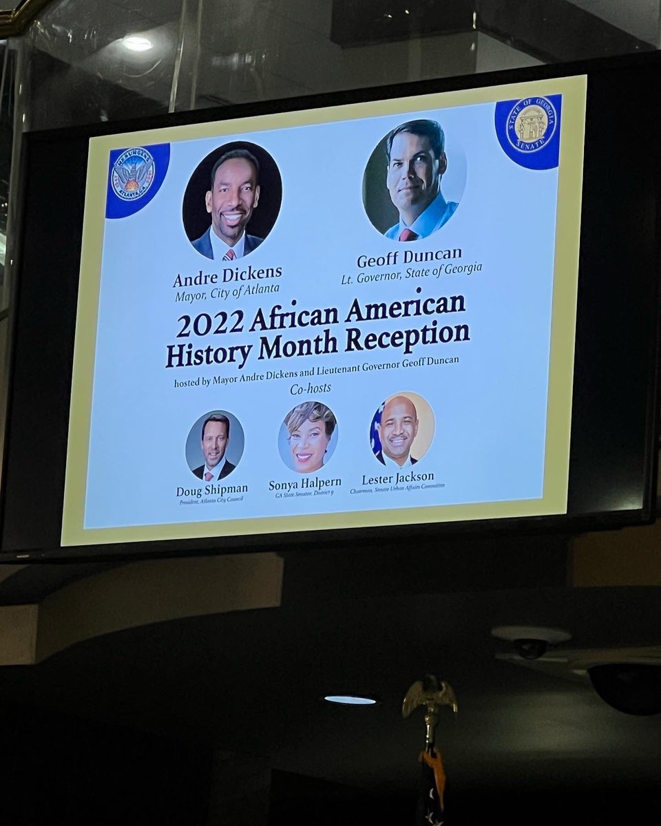 Closing out #BlackHistoryMonth on stage and in the room with city, county and state leaders and honored guests, acknowledging the many important contributions of Black Atlantans and Georgians and a shared commitment to work together toward #OneAtlanta and #OneGeorgia.