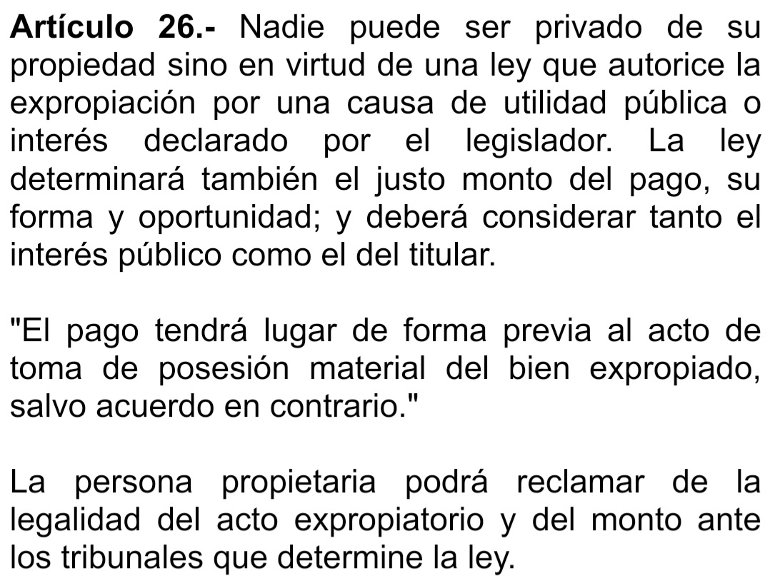 fernando_atria's tweet photo. Una conversación entre @natigonzalez, rising star de @LyDChile, y @gdominguez_, VP de la CC, sobre el texto aprobado en la Comisión de DDFF👇, que dispone que la indemnización por expropiación debe ser justa y previa, determinada por la ley, reclamable ante tribunales👇. https://t.co/rQ1FHWemRd