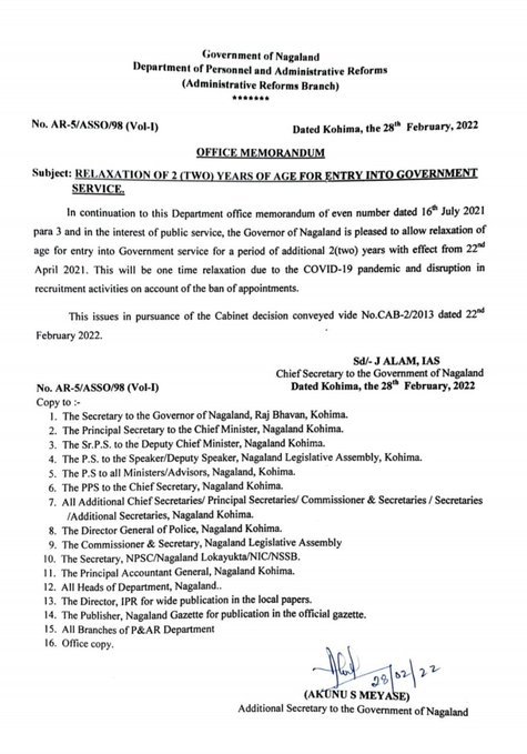 Vijayvksuarrah's tweet photo. Even state like Nagaland has given 2 yrs of COVID Relaxation in their Exams
How a Govt. led by dynamic PM can be so insensitive😡
DOPT Minister is complete garbage and is anti students.
It's the time to shunt him else it will cost UP Election!
@PMOIndia 
@narendramodi 
@AmitShah https://t.co/IBj5naF0zy