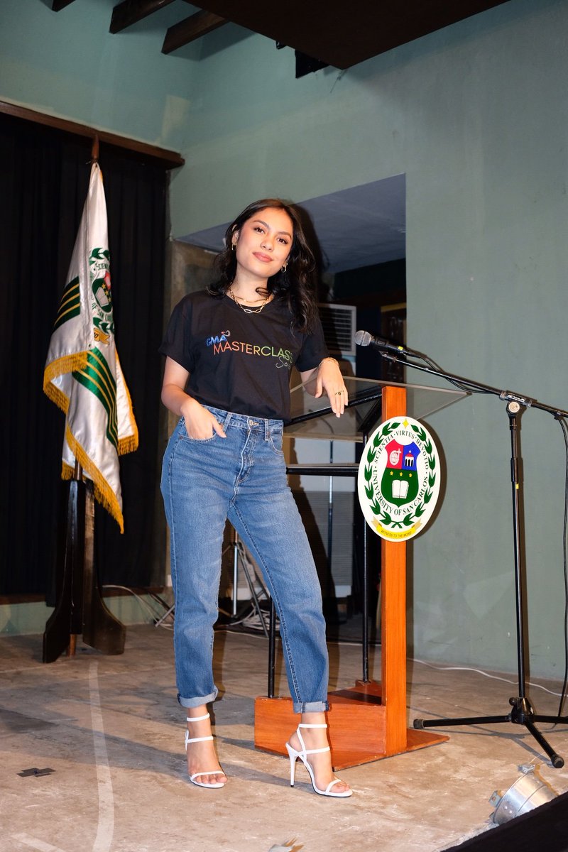 Sparkle_GMA's tweet image. #RainMatienzo was the host for yesterday&apos;s @GMARegionalTV #Masterclass2022 at the University of San Carlos in Cebu City! 🤗🎤