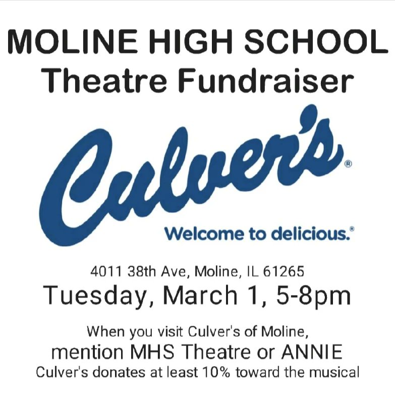 maroontheatre's tweet photo. See you at Culver's! #molinepride https://t.co/rLNY0CnKP1