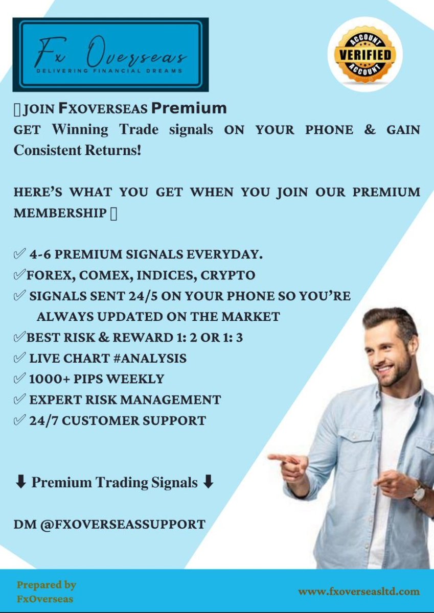 caroline_066's tweet photo. 🎯 Join 𝗙xOverseas 𝗣𝗿𝗲𝗺𝗶𝘂𝗺
get 𝐖𝐢𝐧𝐧𝐢𝐧𝐠 𝐓𝐫𝐚𝐝𝐞 𝐬𝐢𝐠𝐧𝐚𝐥𝐬 on your Phone &amp; gain 𝐂𝐨𝐧𝐬𝐢𝐬𝐭𝐞𝐧𝐭 𝐑𝐞𝐭𝐮𝐫𝐧𝐬!

Dm @fxoverseassupport https://t.co/qPz9ET7UmP