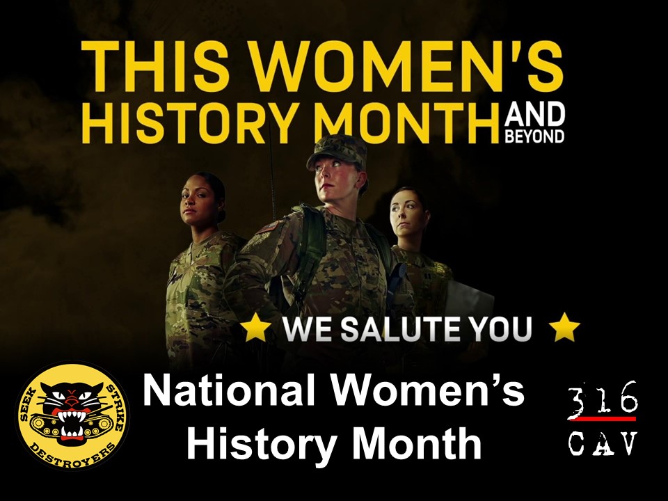 316CAVBDE's tweet photo. During #WomensHistoryMonth we'll be taking a look back at recent history made at @FortBenning where we graduated the first female Armor Lieutenants, Bradley and Abrams #MasterGunner, #Sniper, named the first female ABOLC Instructor, and more.
History is made here in @316CAVBDE https://t.co/5ofK4FlxUj