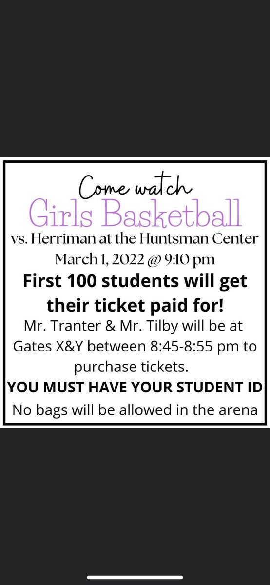 Yes sir…we have the best administration! Get up to the U tomorrow night to support our girls!