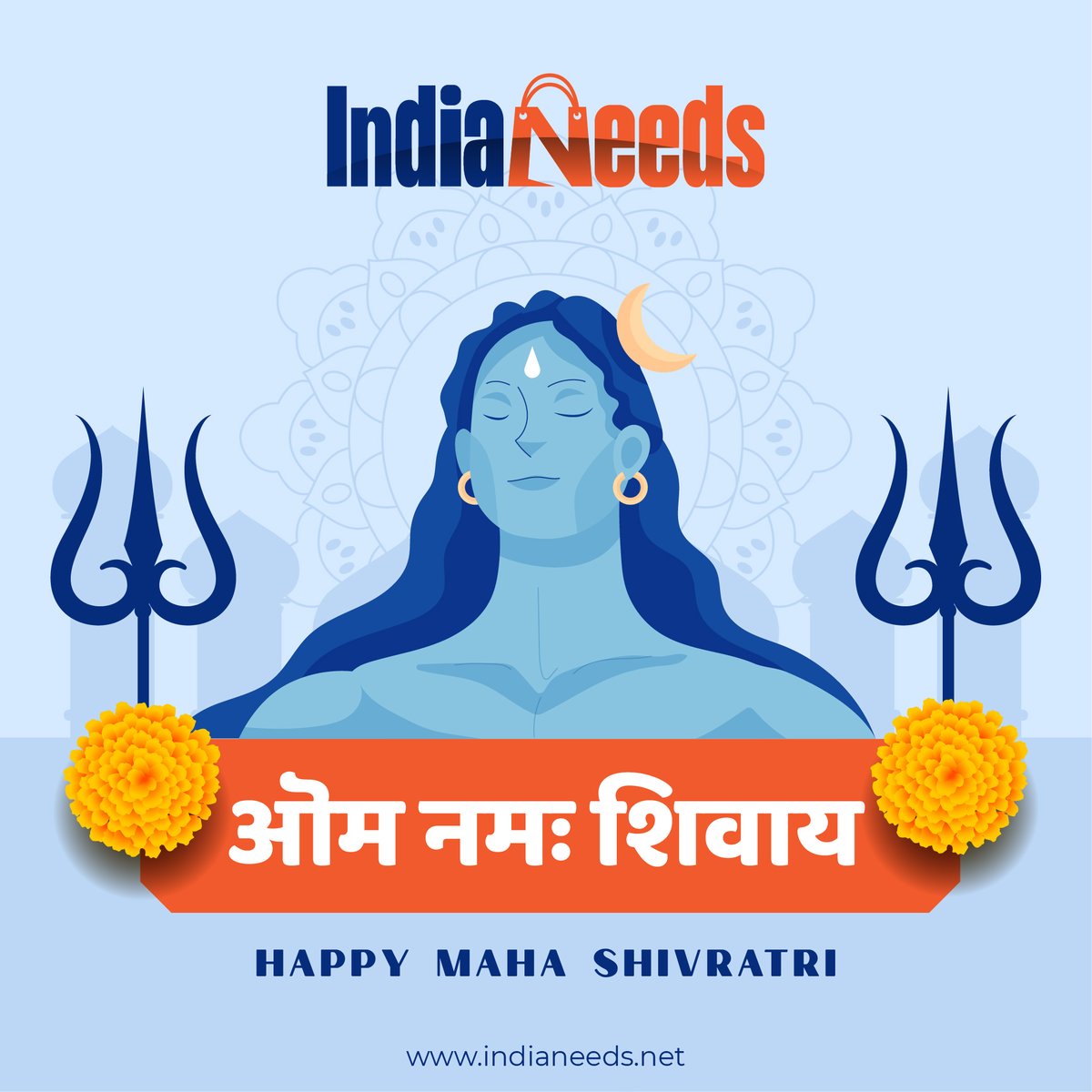 IndiaNeeds24's tweet photo. May the choicest blessings of Lord Shiva bring happiness, peace, good health, wealth, prosperity, and harmony to your life. Happy Maha Shivratri. https://t.co/Q8RrMSYUtP