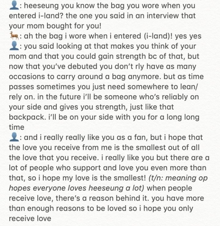 geniusartisthee's tweet photo. some of the most genuine things the fans have ever told to heeseung 

a thead ; https://t.co/4qa1oIP6MU