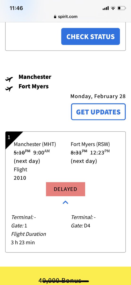 GVanderbeken's tweet photo. This flight was cancelled. At almost 12am, your website still shows delayed and customers who needed to rebook were charged the difference in airfare costs for the new flight https://t.co/MUB8t4wgZ9