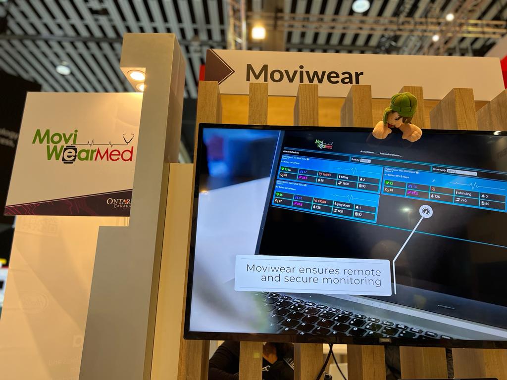 DAY2: LIVE from <a href="/GSMA/">GSMA</a> #MWC22 #Barcelona! <a href="/JacobMoshinsky/">Jacob Moshinsky</a> is showcasing our #RPM #5G #Medical solution. Visit us at the Invest Ontario booth in Hall 7. tiny.one/MoviWearMWC #CanadaMWC #MedTech #AI #Doctors. #MedTech tinyurl.com/Moviwear-Press <a href="/ONgov/">Ontario Government</a> <a href="/Canada/">Canada</a> #falldetection #vitals