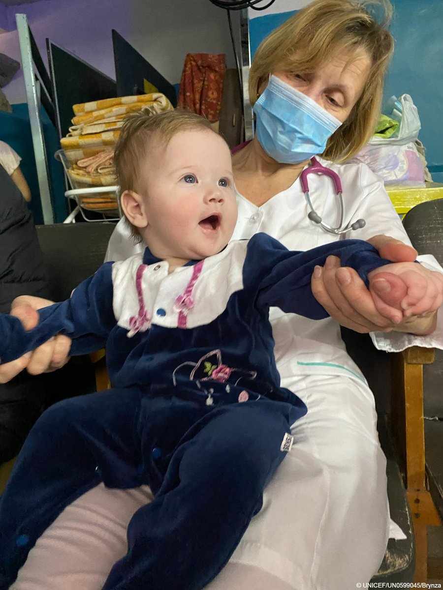 UNICEF's tweet photo. Amidst deadly conflict, heroic health workers at this underground maternity unit in Kharkiv are helping bring new life into the world.  

Children in #Ukraine need peace now. https://t.co/SwjsKIvM3G