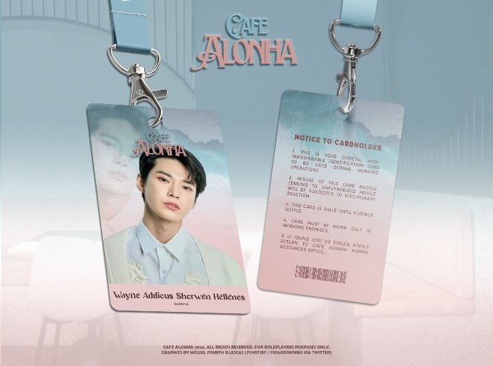 waynearchvs's tweet photo. ㅤㅤ
͏͏ 
                             https://t.co/IeCGQg29d1 
             Wayne Addicus Sherwen Hellenes 
    
    ㅤㅤㅤ                  ≡ BARISTA 
   ㅤㅤ         ⌕  IDENTIFICATION CARD
͏͏ 
͏͏ https://t.co/JSlCAhVbmR