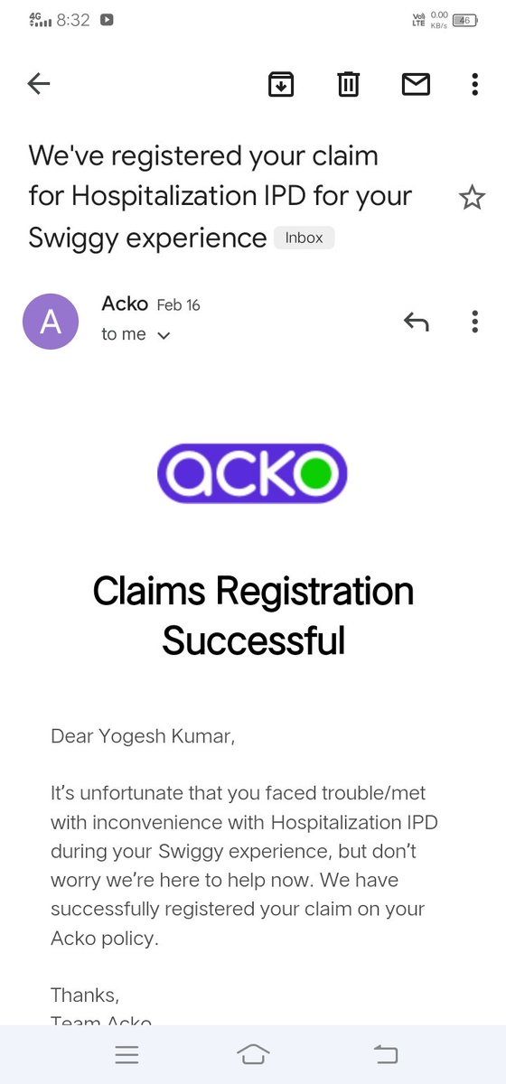 YougPandit's tweet image. @FHPLHealth #acko #FHPL 
 Sir mera claim 16 February ko register hua tha or abhi tak under pressure chal rha h kya h ye sab 15 din ho gye h pliz sir request h mera calim fast kra do