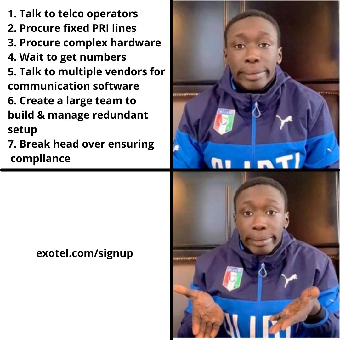 Exotel's tweet image. Setting up a 📞 business phone system doesn&apos;t have to get overwhelming.

As a virtual telecom operator &amp;amp; engagement platform, we make it simple and easy for businesses to go live in a few ⏳ minutes.

#ulvno #virtualtelecom #telecomoperator #customerengagement