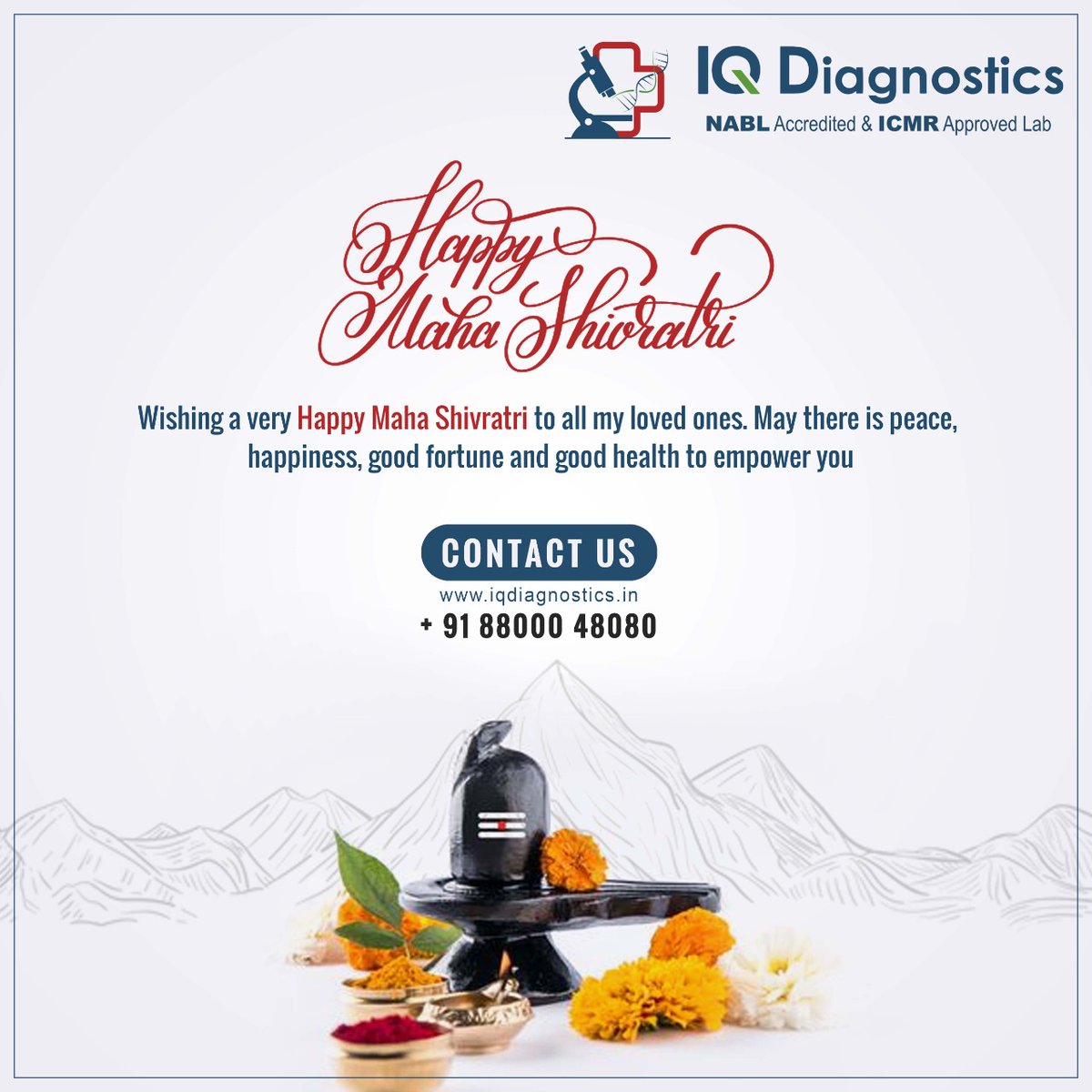 IQDiagnostics wishes you a very Happy MahaShivratri!
#HappyMahaShivratri #MahaShivratri #iqdiagnostics #Healthcheckups #diagnosticlabs #pathlabs