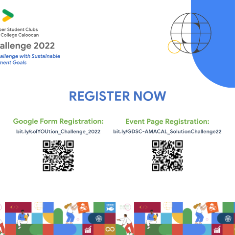 amacccaldsc's tweet photo. 4 🅼🅾🆁🅴 🅳🅰🆈🆂 until the Solution Challenge 2022!

Invite your friends over and team up to build solutions for the community with Google Developer Student Clubs AMA Computer College Caloocan! 

Register now‼👇
https://t.co/fqSQaP5NGq

❤️💛💚💙
#SolutionChallenge2022 https://t.co/jsDlTOfz30
