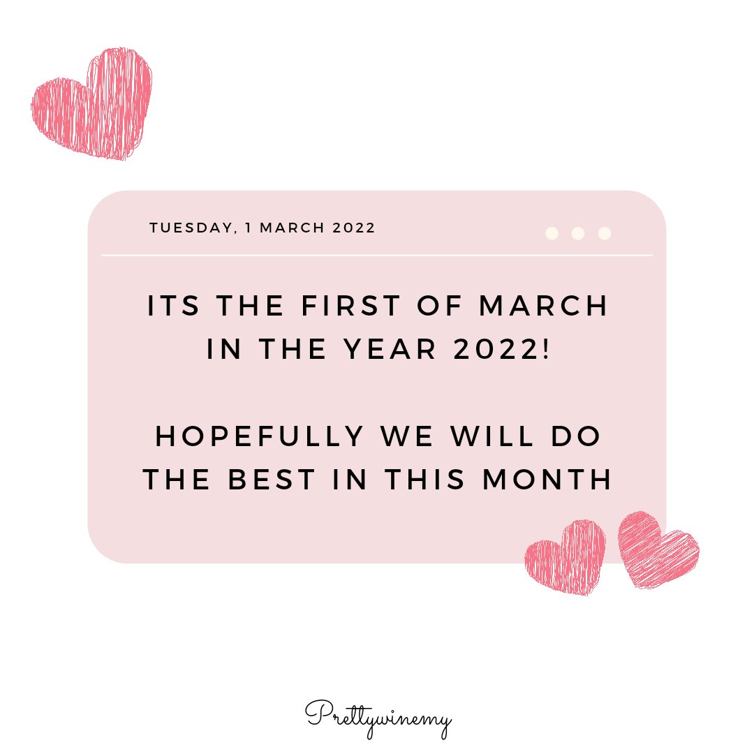 May march will be our best month, babes! <3