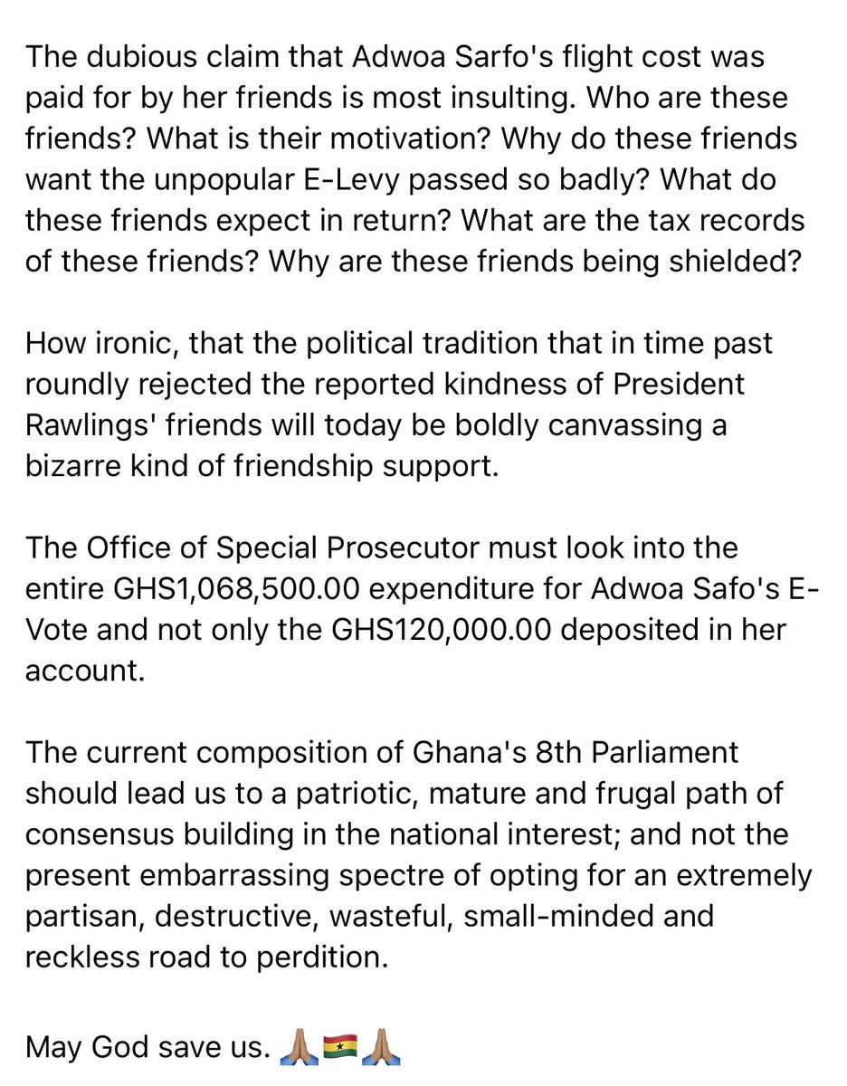 S_OkudzetoAblak's tweet photo. Ghana spent over 1million Cedis for Adwoa Safo’s E-Levy Vote. https://t.co/MxZaQfwO1z