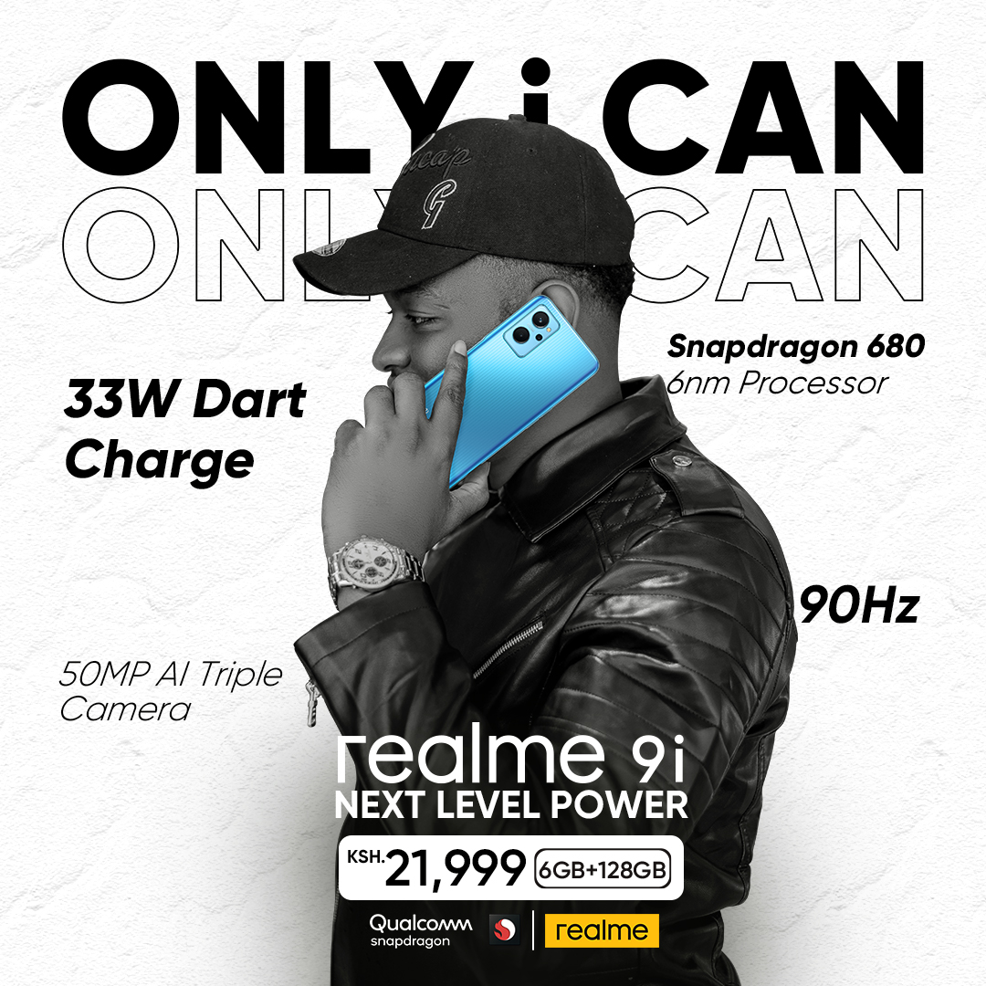 realmeKenya's tweet photo. #OnlyiCan have such innovative features and still be affordable.
Get yours today at Ksh.21,999/- ONLY on : https://t.co/iHZoTTFYvL
#realme9i #NextLevelPower #realme #realmeKenya https://t.co/IrSpWVJoqz