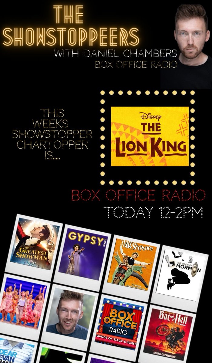 See you at 12 pm today for more of your favourite Showstoppers on <a href="/BoxOfficeRadio/">Box Office Radio</a>
