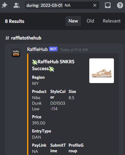 What a great way to start my March. Thanks! 🔥

Bot: <a href="/diaoSNKRS/">home of diaoSNKRS</a> <a href="/rafflehub_io/">RaffleHub</a> <a href="/RafflehubS/">RaffleHub_Success</a> 
Proxy: <a href="/Lemon_Proxies/">LemonProxies</a> <a href="/DonutProxies/">DONUT_proxies</a> <a href="/WinnerProxies/">Winner proxies</a> @Little_Red_Pig 
Acc: <a href="/AccountsCooks/">Cooks_Accounts</a> <a href="/GadenGens/">Gaden Gens</a> <a href="/diaoSNKRS/">home of diaoSNKRS</a> gen
VCC: <a href="/ill_vcc/">ILL_VCC</a> <a href="/snk_ill/">SNK_ILL FNF</a> 
CG: <a href="/KlangNotify/">KlangNotify</a> 
CB: <a href="/EricChanWenJun/">eric chan</a>