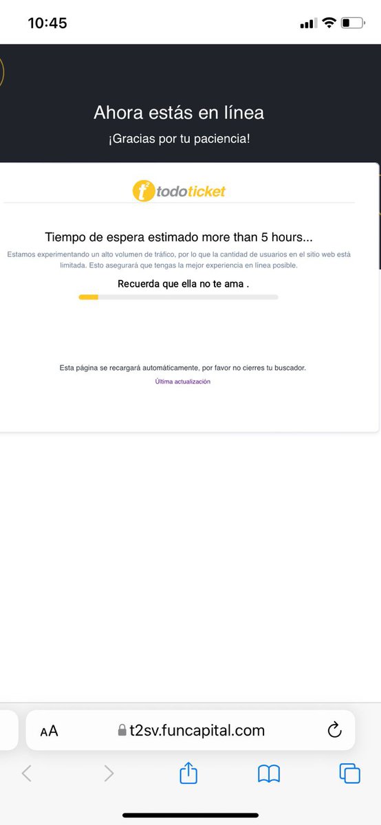 Les andan tirando fuerte los de todoticket.