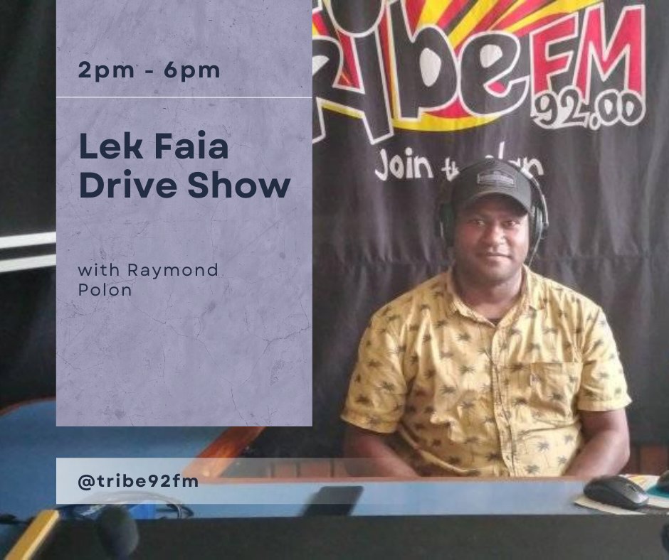 Tribe92FM's tweet photo. Join #Triber_Ray for all your fun and entertainment on #LFD_Show βοΈπ
#keepingitreal #NBC #PNG https://t.co/uhQwwARrOS