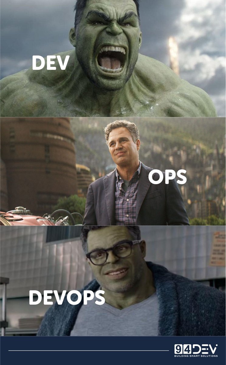 94dev1's tweet photo. When someone asks why Dev & Ops should go together ๐๐คญ
#devops #devopscommunity #devopsengineer #devopsjobs #operations #94DEV https://t.co/eATpTZSuIv