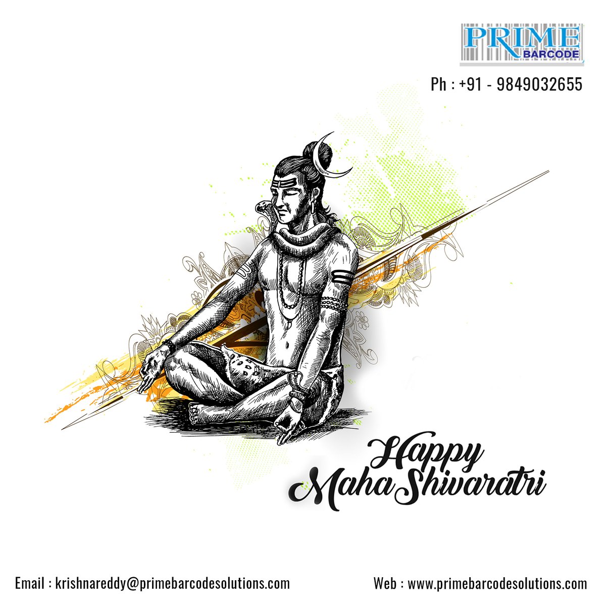 primebarcode's tweet photo. Prime Barcode Solutions Wishing you All Happy Shiva Rathri. https://t.co/ag1eg0ilQl