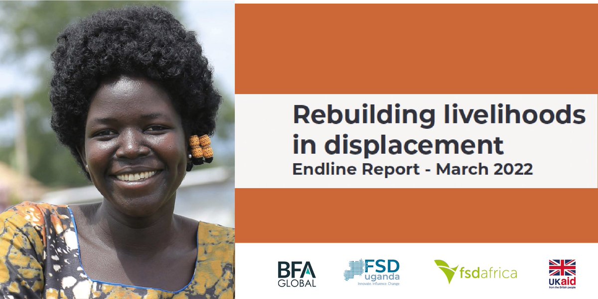 Presenting the rebuilding livelihoods in displacement report, a two-year research project by <a href="/fsduganda/">FSD Uganda</a> &amp; @FSDAfrica to understand the financial lives of refugees and host communities in Uganda. Explore insights on access to and usage of #financialservices bfa.works/refugeefinance