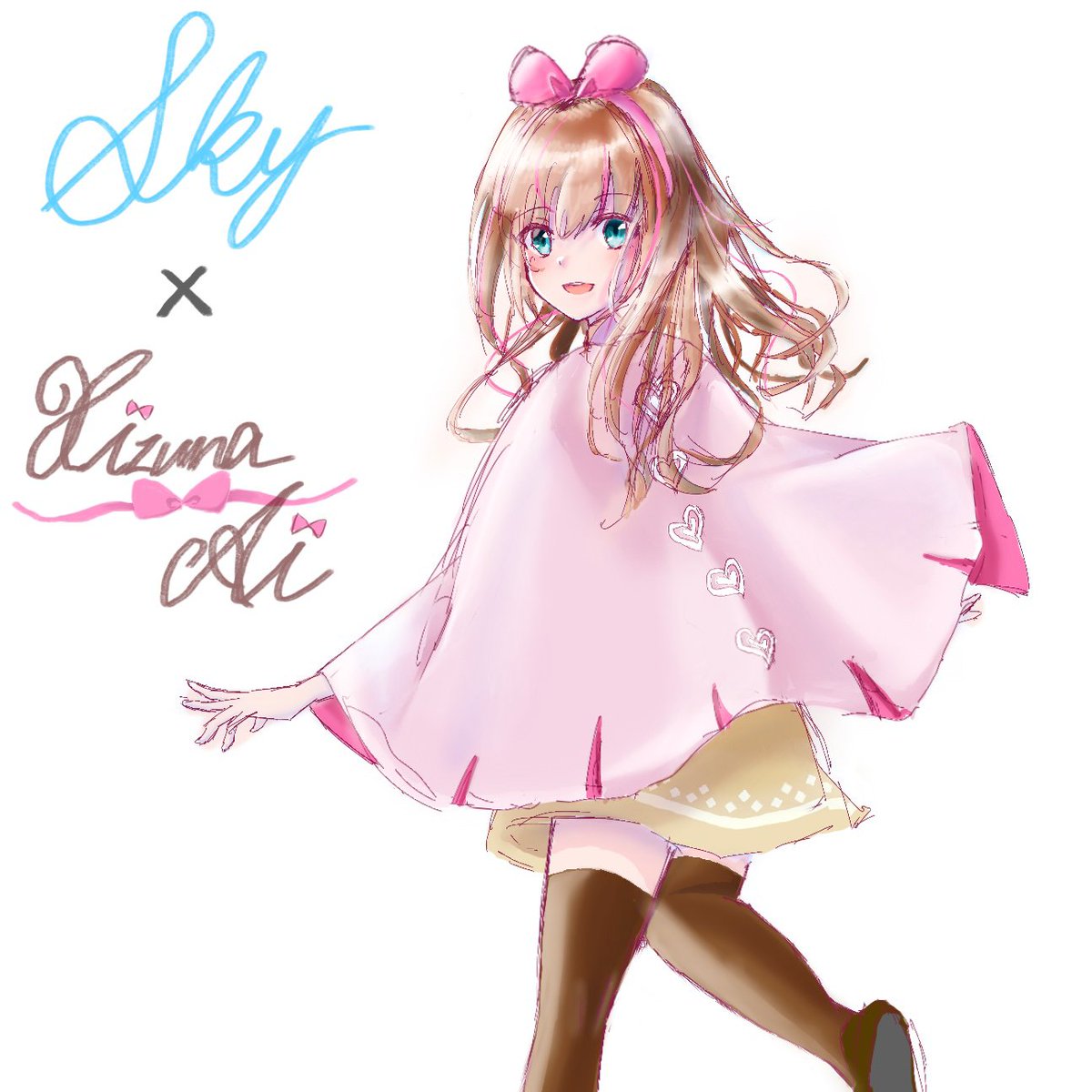 aqua_reality's tweet image. HelloWorld2022リアタイ出来なかったけどようやく見れた！
アイちゃんお疲れ様です🥺
あと、Skyとコラボしてくれてるので、その衣装着てみて欲しくて描いた！
(背景が白のためケープは薄ピンク、ニーソは好きなので描きました←)
そう言えば初のイラスト投稿だぁ
#helloworld2022 #キズナアイ #sky