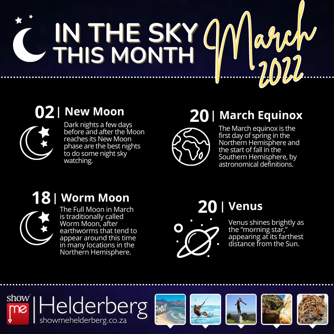 It's time to see What's in the Sky this March 🔭✨ 
.
👇 Find out what's happening on the Earth near you 🌍🔍
bit.ly/ShowMeHelderbe…
.
#stargazing #spaceevents #meteorshower #showmehelderberg