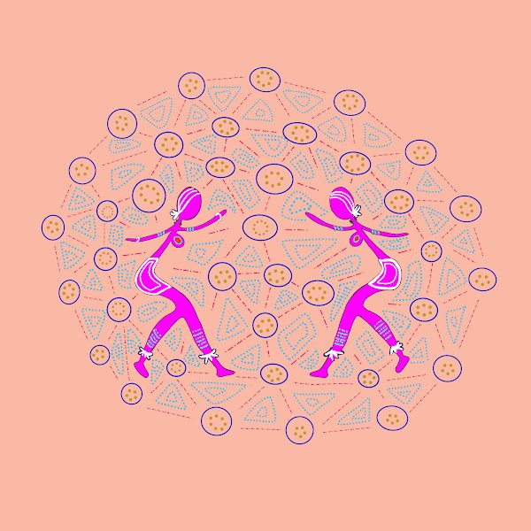 This piece of art speaks to my psyche as a strong female social impact entrepreneur . I love the colours just beautiful cannot wait to find out the story behind it . #Nftreveal #NFTartist #NFTCommunity #INDIGENOUS