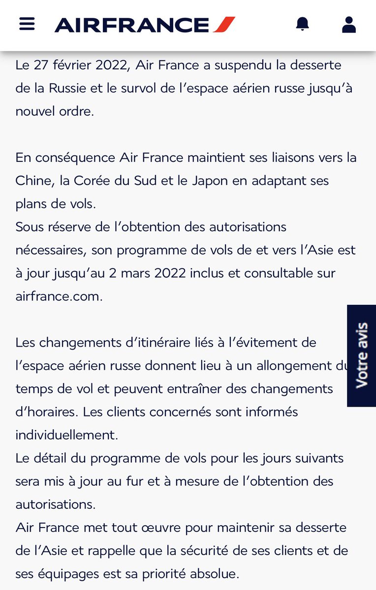 FrancoiRoussel's tweet photo. Air France annonce le maintien des vols vers et pour la Chine, la Corée du sud et le Japon, via de nouveaux itinéraires. Les passagers seront informés individuellement des changements éventuels.
https://t.co/7p9uMO3rFv https://t.co/hPCVl97SR9