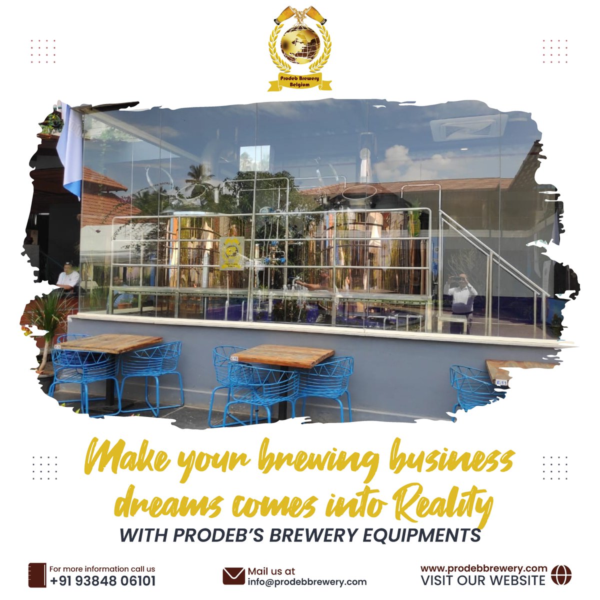 prodebbrewery's tweet photo. Make your brewing business dreams come into reality with Prodeb's Brewery Equipments...

For details call us at +91 93848 06101 or visit us at https://t.co/xJW1hNxTNS

#prodebbrewery #brewery #breweryequipment #manufacturer #craftbrewery #microbrewery https://t.co/tUuIhurXtm